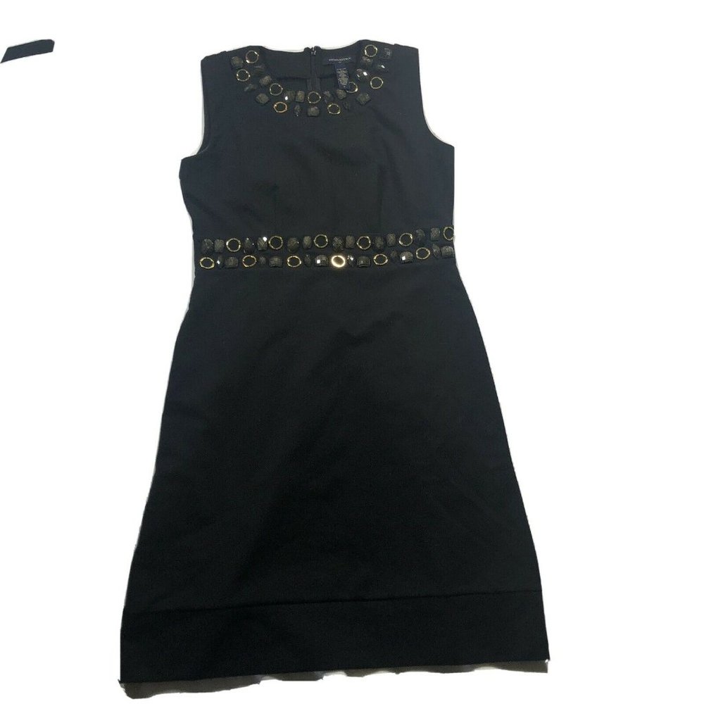 Banana Republic Stone Embellished Black‎ Shift Slee